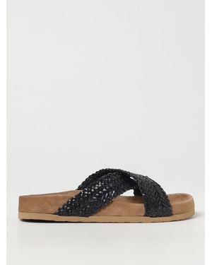 Dragon Diffusion Flat Sandals - Black