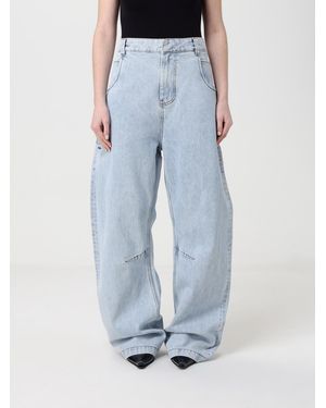 Entire studios Cotton Denim Wide-Leg Jeans - Blue