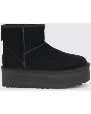 UGG Flat Ankle Boots - Black
