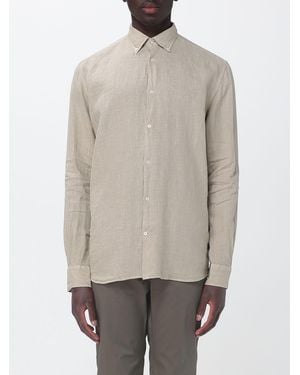 Brooksfield Casual Linen Shirt - Grey