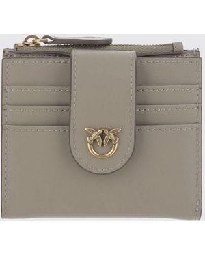 Pinko Leather Wallet - Grey