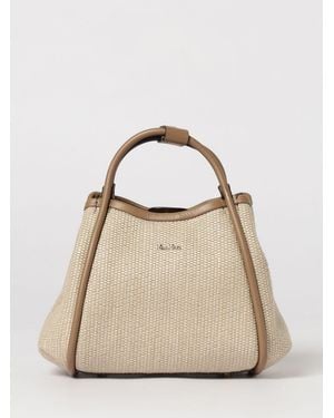 Max Mara Marine Basttasche - Natur