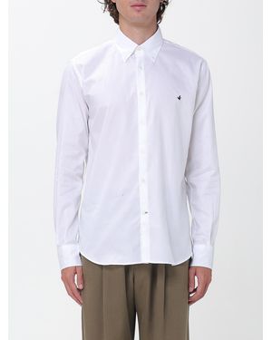 Brooksfield Lässiges Hemd Aus Oxford-Baumwolle Mit Button-Down-Kragen - Weiß