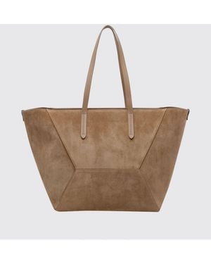 Brunello Cucinelli Bc Duo Tote Shoulder Bag - Natural