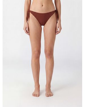 Brunello Cucinelli Braguita De Bikini De Talle Bajo Con Lazos Laterales - Naranja