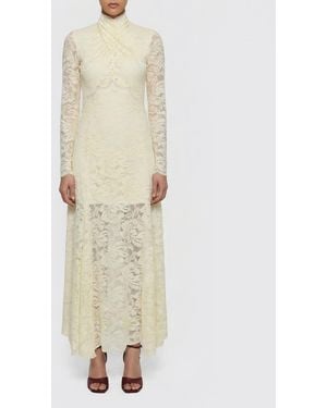 Rabanne Lace Long Dress - Natural