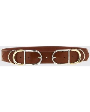 Pinko Hippolita Leather Belt - White