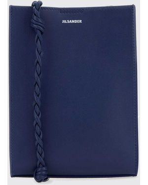 Jil Sander Tangle Leather Bag - Blue
