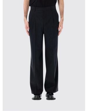 Ami Paris Virgin Wool Trousers - Black