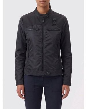 Blauer Polyester Motorcycle Jacket - Blue