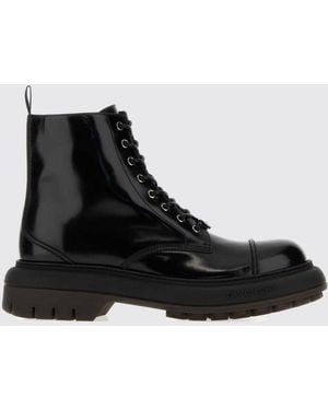 Givenchy Botas De Piel Con Cordones - Negro