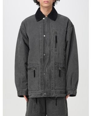 Isabel Marant Utility Jacket Relaxed Fit Multiple Pockets - Grey