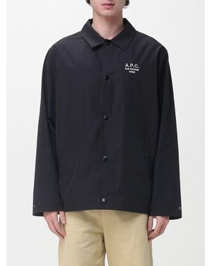 A.P.C. Cotton Blend Overshirt - Blue