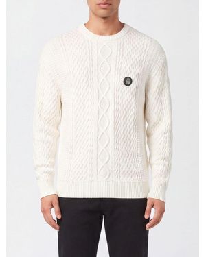 Billionaire Cable-Knit Cotton And Cashmere-Blend Crewneck Jumper - Natural