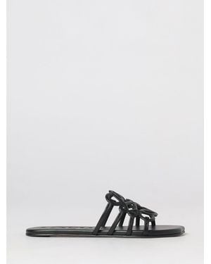 Loewe Anagram Petal Mules Von Aus Glattem Kalbsleder Mit Niedrigem Absatz - Weiß