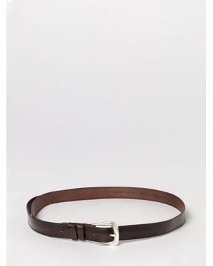 Orciani Leather Belt - White