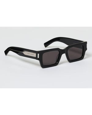 Saint Laurent Occhiali Da Sole Quadrati - Nero