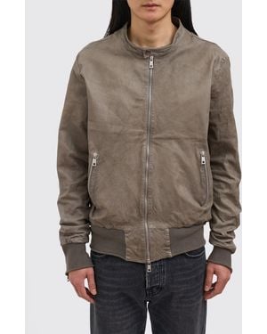Giorgio Brato Veste En Cuir - Marron