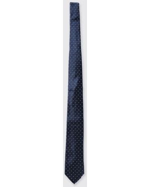 Michael Kors Polka Dot Silk Tie - Blue
