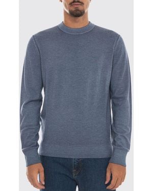 BOSS Long-Sleeved Crew Neck Jumper - Blue