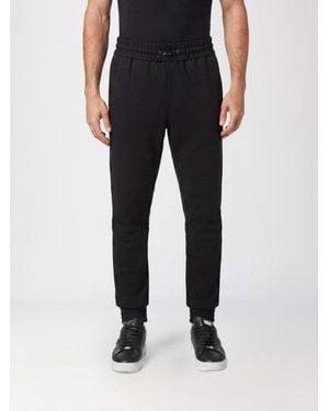 Philipp Plein Pantalones De Jogging De Jersey Con Cintura Elástica Y Cordón Ajustable - Negro