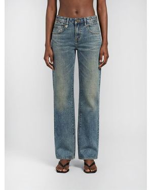 R13 Boy Fraca Straight Jeans - Blue