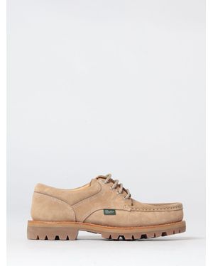 Paraboot Chaussures Derby Thiers En Cuir Suédé Avec Semelle En Caoutchouc - Blanc