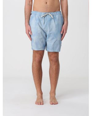 Moose Knuckles Polyester Boxer Swim Trunks - Blue