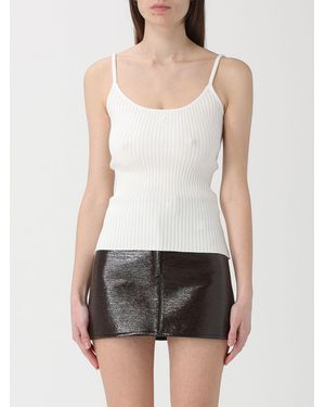Courreges Courr&Egrave	Ges Ribbed Jersey Tank Top - White