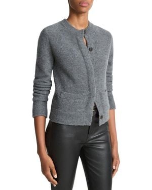 Vince Shrunken Boiled Cashmere Jacket - Gray