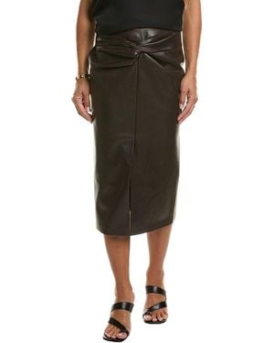 Tahari Twisted Front Skirt - Black