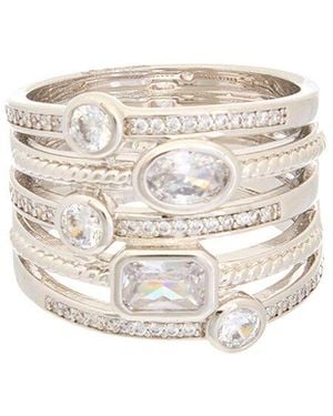 Juvell 18k Plated Cz Ring - White