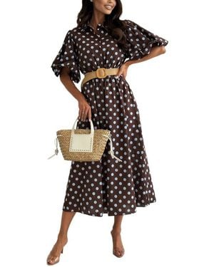 VERA DOLINI Midi Dress - Black