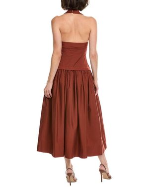 crepe dress midi Imitation Pearl Detail Crepe Sheath Dress In Navy Sateen