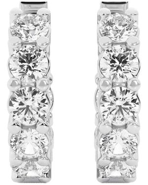 Lab Grown Diamonds 14k 1.50 Ct. Tw. Lab Grown Diamond Hoops - White