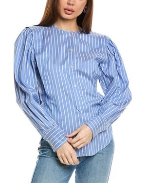 Isabel Marant Isabel Marant E'Toile Brunille Silk Blouse - Blue