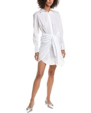 10 Crosby Derek Lam Charlotte Tie Waist Shirtdress - White