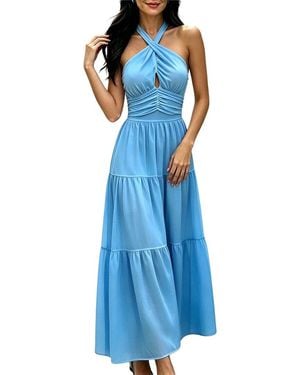 Vincent Maxi Dress - Blue