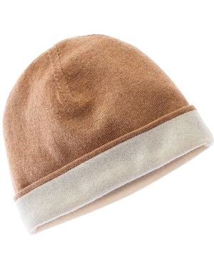 Forte Reversible Cashmere Hat - Natural