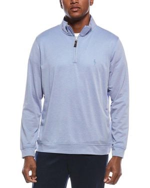 Tailorbyrd Dobby Twill 1/4-zip Pullover - Blue