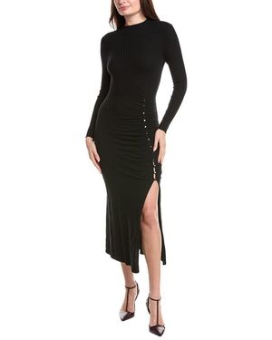 Sandro Wool & Cashmere-Blend Sweaterdress - Black