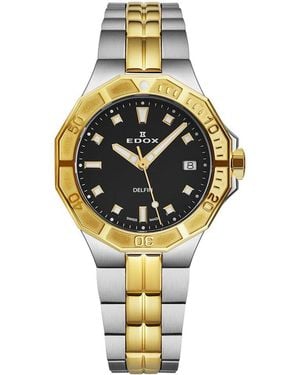Edox Delfin Watch, Circa 2020s (authentic Pre-loved) - Metallic
