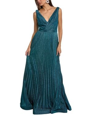 Rene Ruiz Metallic Gown - Green