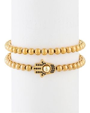 Eye Candy LA The Bold Collection Cz Jacob 2pc Bracelet Set - Metallic