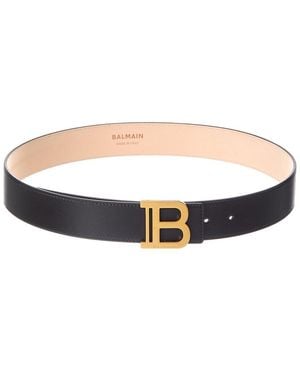 Balmain Leather Belt - Natural
