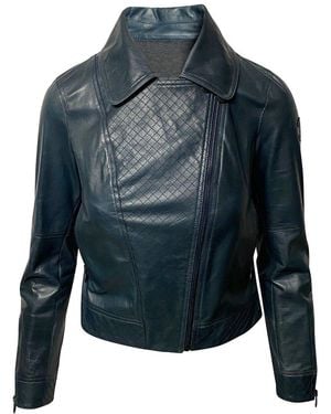 CHANEL Motor Jacket (authentic Pre-loved) - Blue