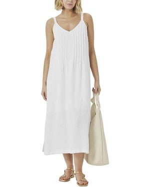 Splendid Stella Linen Midi Dress - White