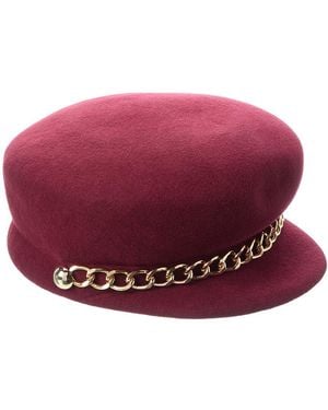Eugenia Kim Sabrina Wool Fashion Hat - Red