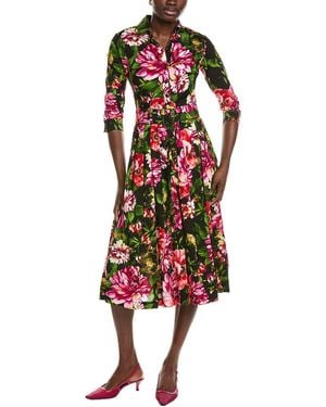 Samantha Sung Audrey Shirtdress - Red