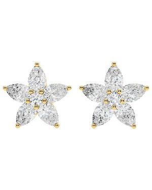 Sabrina Designs Lab Grown Diamonds 14K 2.05 Ct. Tw. Lab-Grown Diamond Floral Earring - White